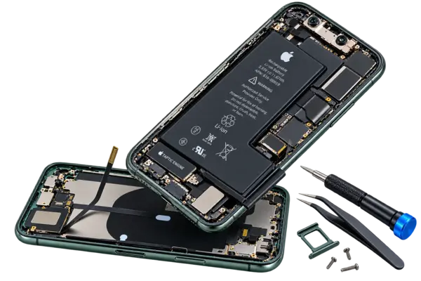 Can iPhone 11 Pro be repaired - cracked screen and camera module repair at My Celcare JLT