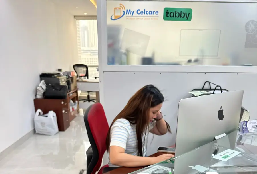 Professional foldable phone repair service at My Celcare JLT Dubai